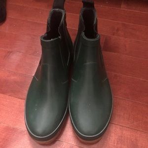 Green Chelsea Rain boots